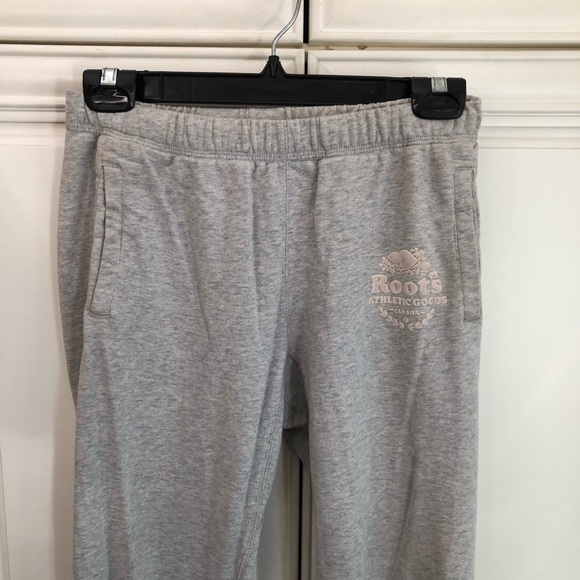 Roots grey cotton blend women’s sweatpants - Picture 2 of 10